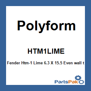 Polyform HTM1LIME; Fender Htm-1 Lime 6.3 X 15.5