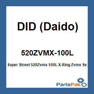 DID (Daido) 520ZVMX-100L; Super Street 520Zvmx-100L X-Ring Zvmx Series Natural