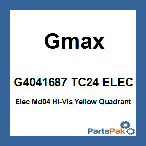 Gmax G4041687 TC24 ELEC; Elec Md04 Hi-Vis Yellow Quadrant