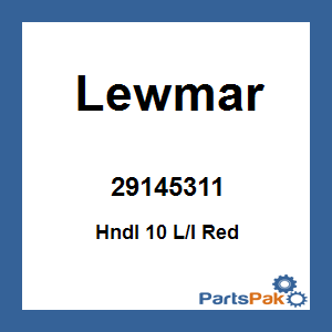 Lewmar 29145311; Hndl 10 L/I Red