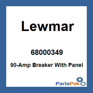 Lewmar 68000349; 90-Amp Breaker With Panel