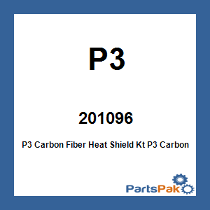 P3 201096; P3 Carbon Fiber Heat Shield Kt