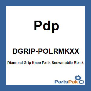 Pdp DGRIP-POLRMKXX; Diamond Grip Knee Pads Snowmobile Black Fits Polaris Rmk / Assault