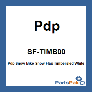 Pdp SF-TIMB00; Pdp Snow Bike Snow Flap Timbersled White Logo