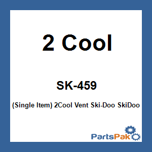 2 Cool SK-459; (Single Item) 2Cool Vent Fits Ski-Doo Fits SkiDoo Gen4 Front Hood Vent