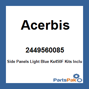 Acerbis 2449560085; Side Panels Light Blue Kx450F