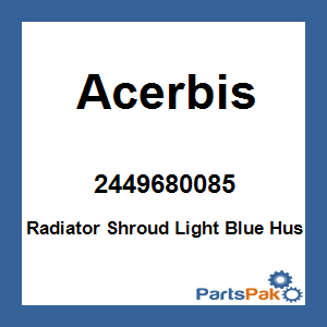 Acerbis 2449680085; Radiator Shroud Light Blue Hus
