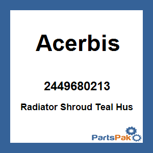 Acerbis 2449680213; Radiator Shroud Teal Hus