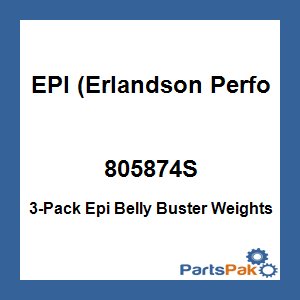 EPI (Erlandson Performance Inc.) 805874S; 3-Pack Epi Belly Buster Weights