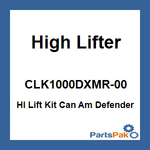 High Lifter CLK1000DXMR-00; Hl Lift Kit Can Am Defender