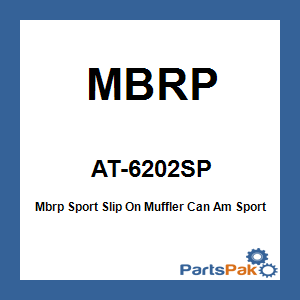 MBRP AT-6202SP; Mbrp Sport Slip On Muffler Can Am