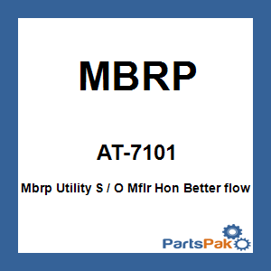 MBRP AT-7101; Mbrp Utility Slip-On Muffler Honda