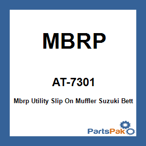 MBRP AT-7301; Mbrp Utility Slip On Muffler Fits Suzuki