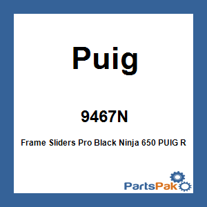 Puig 9467N; Frame Sliders Pro Black Ninja 650