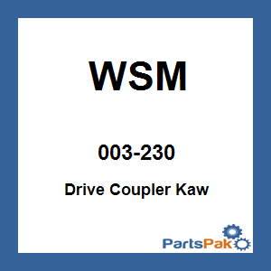 WSM 003-230; Drive Coupler Kawasaki