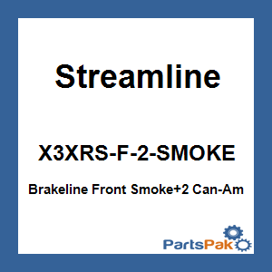 Streamline X3XRS-F-2-SMOKE; Brakeline Front Smoke+2 Can-Am