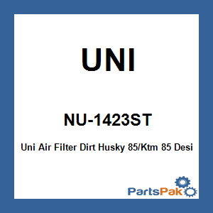 UNI NU-1423ST; Uni Air Filter Dirt Husky 85/Fits KTM 85