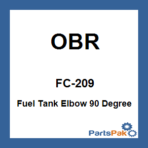 OBR FC-209; Fuel Tank Elbow 90 Degree