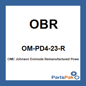 OBR OM-PD4-23-R; OMC Johnson Evinrude Remanufactured Powerhead V4 60-Degree Etec 115-130-HP Late 2009-10