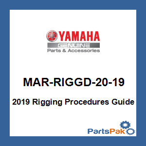 Yamaha MAR-RIGGD-20-19 2019 Rigging Procedures Guide; MARRIGGD2019
