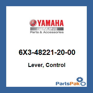 Yamaha 6X3-48221-20-00 Lever, Control; 6X3482212000