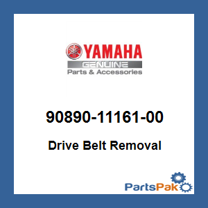 Yamaha 90890-11161-00 Drive Belt Removal; 908901116100