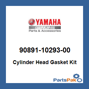 Yamaha 90891-10293-00 Cylinder Head Gasket Kit; 908911029300