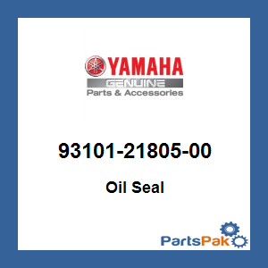 Yamaha 93101-21805-00 Oil Seal; 931012180500