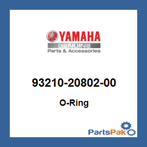 Yamaha 93210-20802-00 O-Ring; 932102080200
