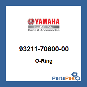 Yamaha 93211-70800-00 O-Ring; 932117080000