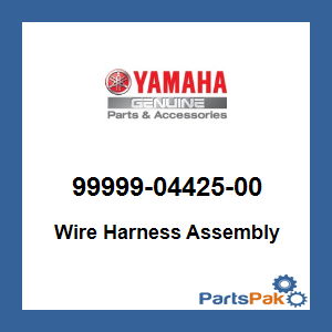 Yamaha 99999-04425-00 Wire Harness Assembly; 999990442500