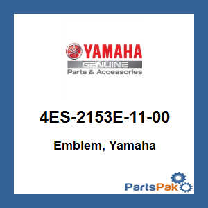 Yamaha 4ES-2153E-11-00 Emblem, Yamaha; 4ES2153E1100