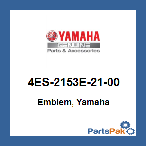 Yamaha 4ES-2153E-21-00 Emblem, Yamaha; 4ES2153E2100