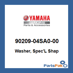 Yamaha 90209-04SA0-00 Washer, Special Shape; 9020904SA000