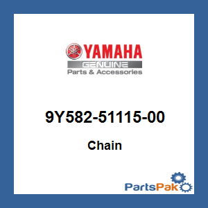Yamaha 9Y582-51115-00 Chain; 9Y5825111500
