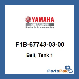 Yamaha F1B-67743-03-00 Belt, Tank 1; F1B677430300