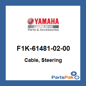 Yamaha F1K-61481-02-00 Cable, Steering; New # F1K-61481-03-00