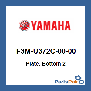 Yamaha F3M-U372C-00-00 Plate, Bottom 2; F3MU372C0000