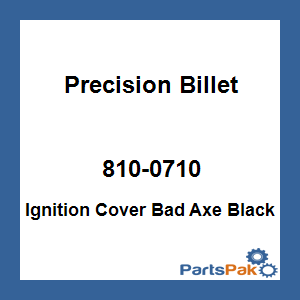 Precision Billet BAX-540-08UP-BLK; Ignition Cover Bad Axe (Black)