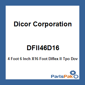 Dicor Corporation DFII46D16; 4 Foot 6 Inch X16 Foot Diflex II Tpo Dove