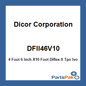 Dicor Corporation DFII46V10; 4 Foot 6 Inch X10 Foot Diflex II Tpo Ivory