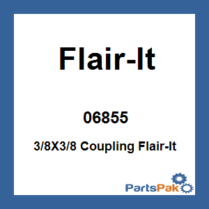 Flair-It 06855; 3/8X3/8 Coupling Flair-It