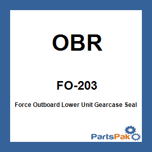 OBR FO-203; Force Outboard Lower Unit Gearcase Seal Kit L-Drive 1989 1990 1991 1992 1993 1994 OEM# fk1203-1
