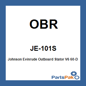 OBR JE-101S; Fits Johnson Evinrude Outboard Stator V6 60-Degree OEM# 583410