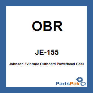 OBR JE-155; Fits Johnson Evinrude Outboard Powerhead Gasket Set V6 60-Degree 1992 1993 1994 1995 1996 1997 OEM# 437155