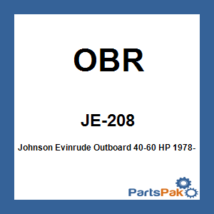 OBR JE-208; Fits Johnson Evinrude Outboard 40-60 HP 1978-1988 Complete Gear Set OEM# 433570