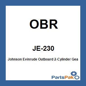 OBR JE-230; Fits Johnson Evinrude Outboard 2-Cylinder Gearset 1989-2003
