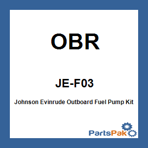 OBR JE-F03; Fits Johnson Evinrude Outboard Fuel Pump Kit 1980 1981 1982 1983 1984 OEM# 393103