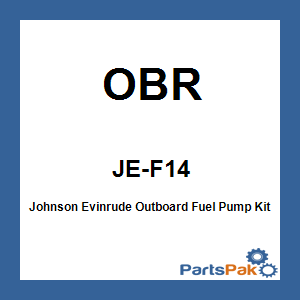 OBR JE-F14; Fits Johnson Evinrude Outboard Fuel Pump Kit 1985 1986 1987 OEM# 398514