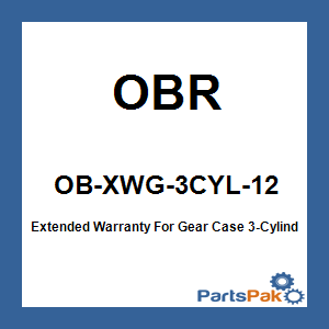 OBR OB-XWG-3CYL-12; Extended Warranty For Gear Case 3-Cylinder 1 Year